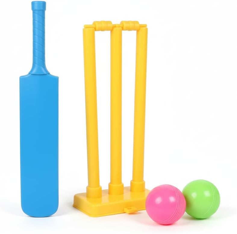 Kids Cricket Set Plastic – Complete Cricket Bat and Ball Set for Kids